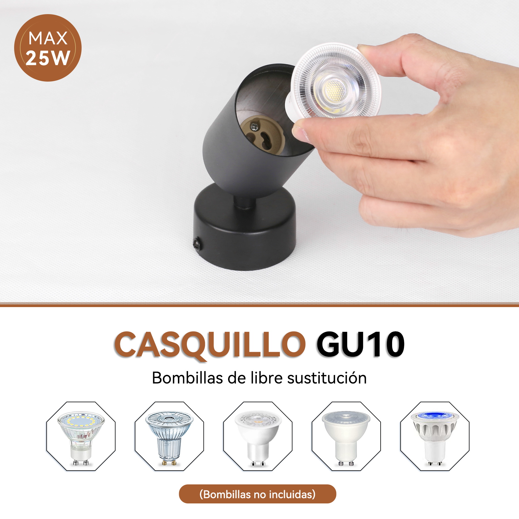 Tri color Foldable Downlight Ceiling Light COB Spotlight Spot Lighting ...