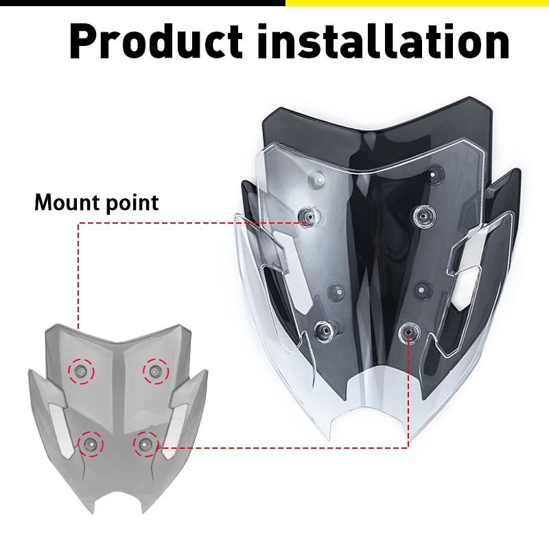 Nmax V3 155 2025 Windshield Short Design Windscreen Deflector Plug N ...