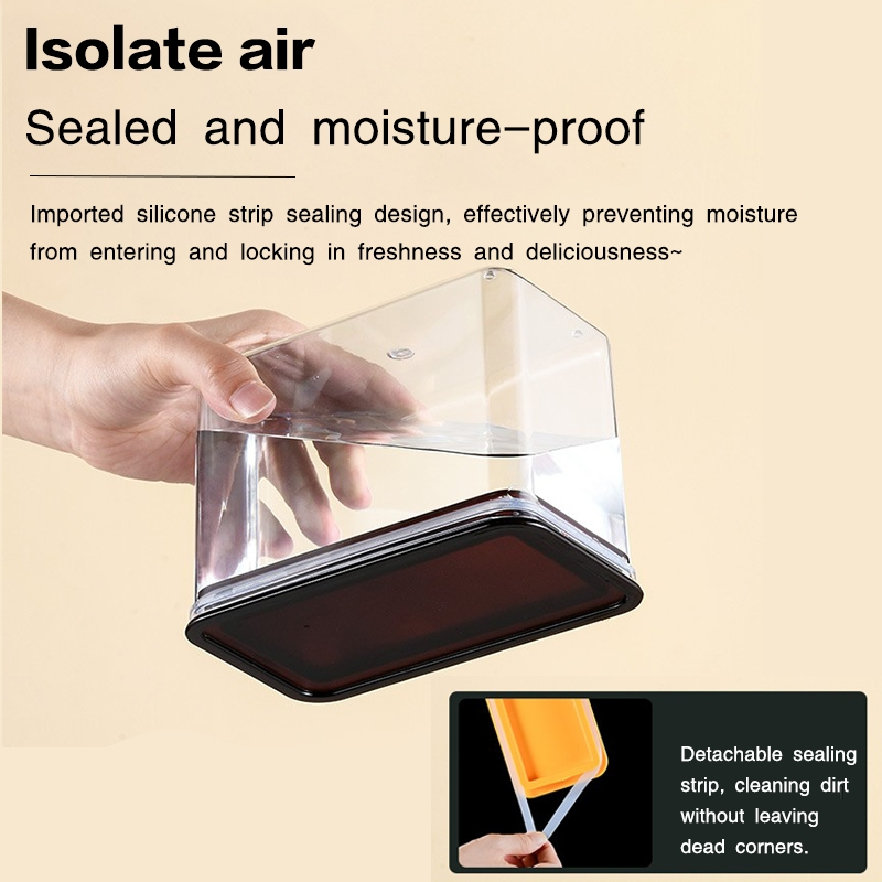[COD]800ML/1600ML Acrylic Powder Storage Container, Great Airtight Seal ...