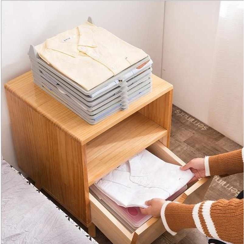 10PCS Clothes Folder Lazy Folded Clothes Office Files Household ...