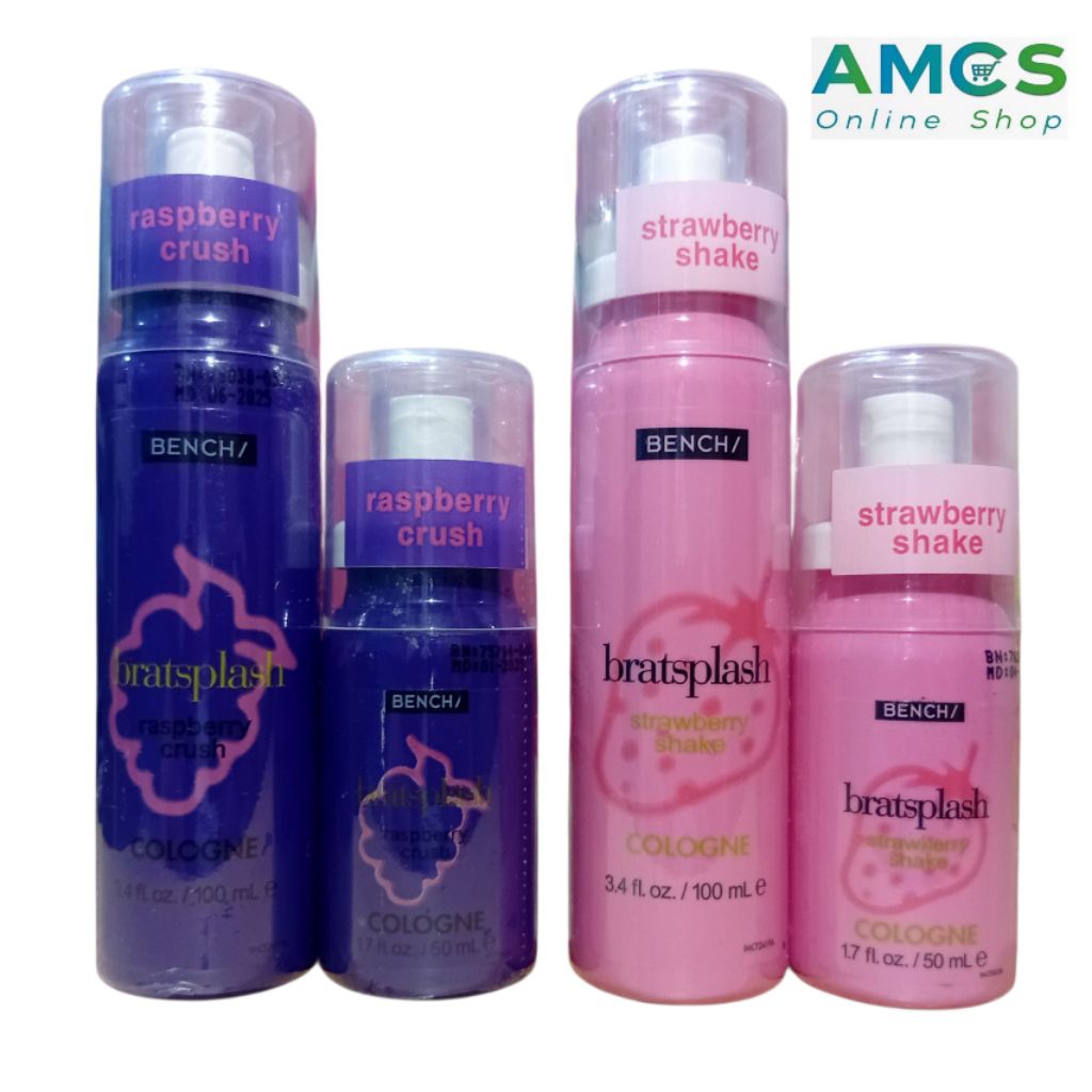 Bench Bratsplash Cologne Rapsberry & Strawberry 100ml & 50ml | Shopee ...