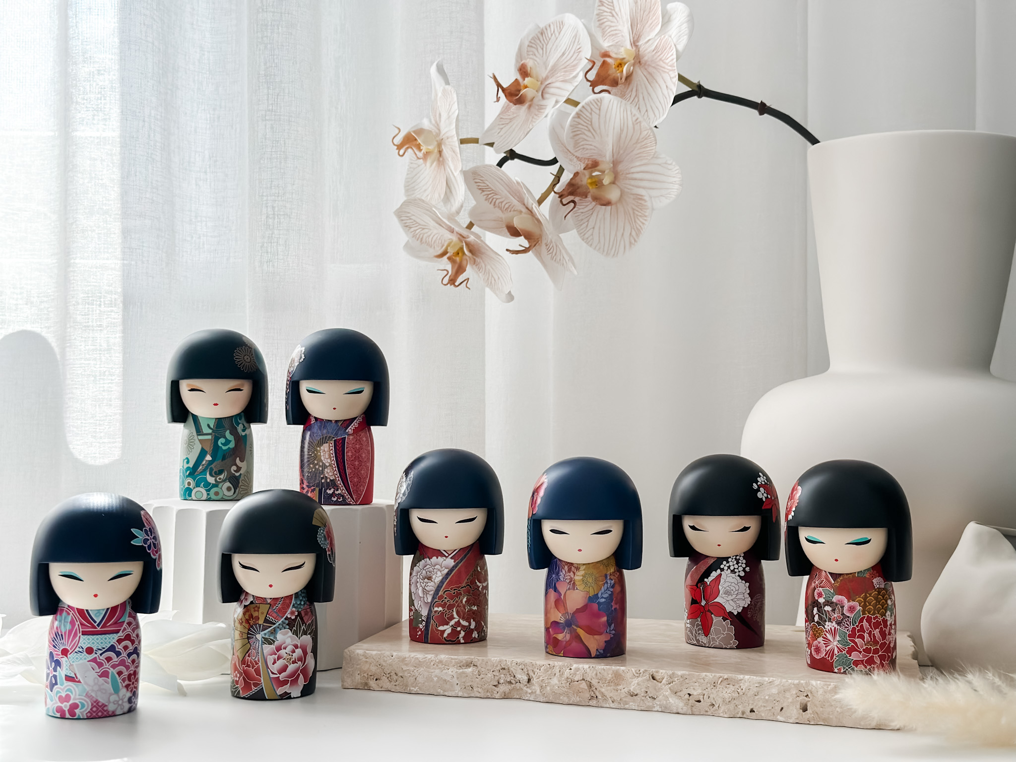 Statuette Kimmidoll Renko - Figurine S Avec Boîte Transparente - Cadeau Déco Mignon