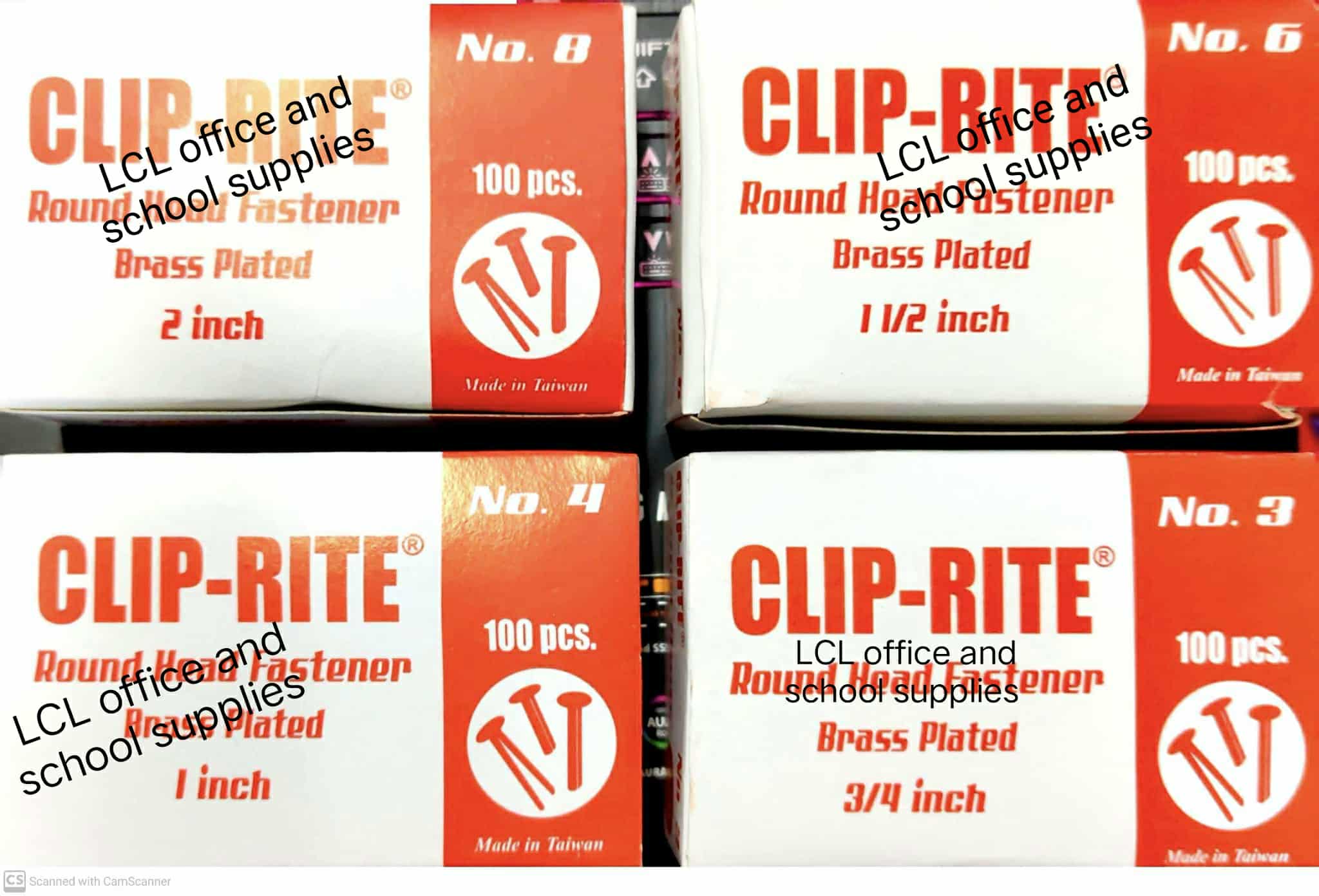 Round Head Fastener 100pcs per box sizes 3/4