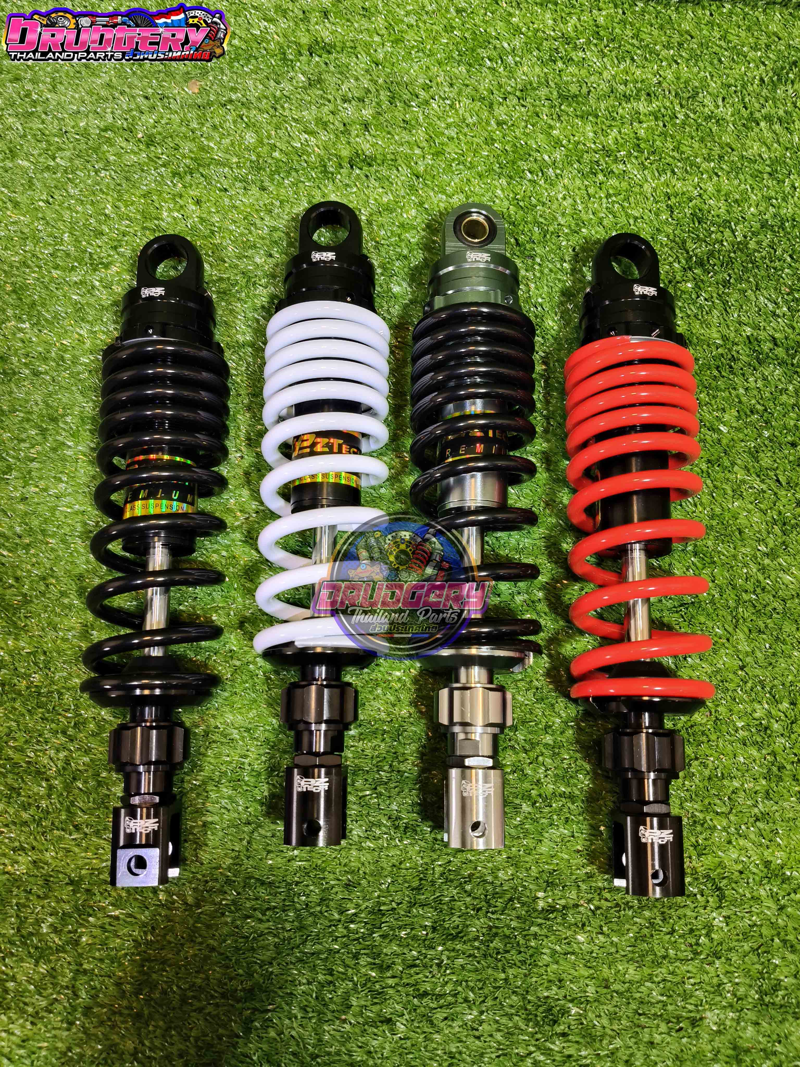 PZTECH CNC FULLY ADJUSTABLE A-2 SERIES REAR SHOCK ABSORBER 300MM CLICK ...