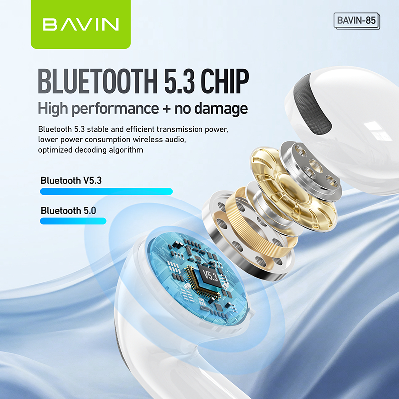 BAVIN BA85 TWS Wireless Bluetooth Earbuds | Hi-Fi & Low Latency w/Smart ...