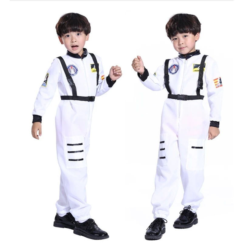 Astronaut Career Costume For Kids Boy Girl Astronaut Space Suit Pilot ...