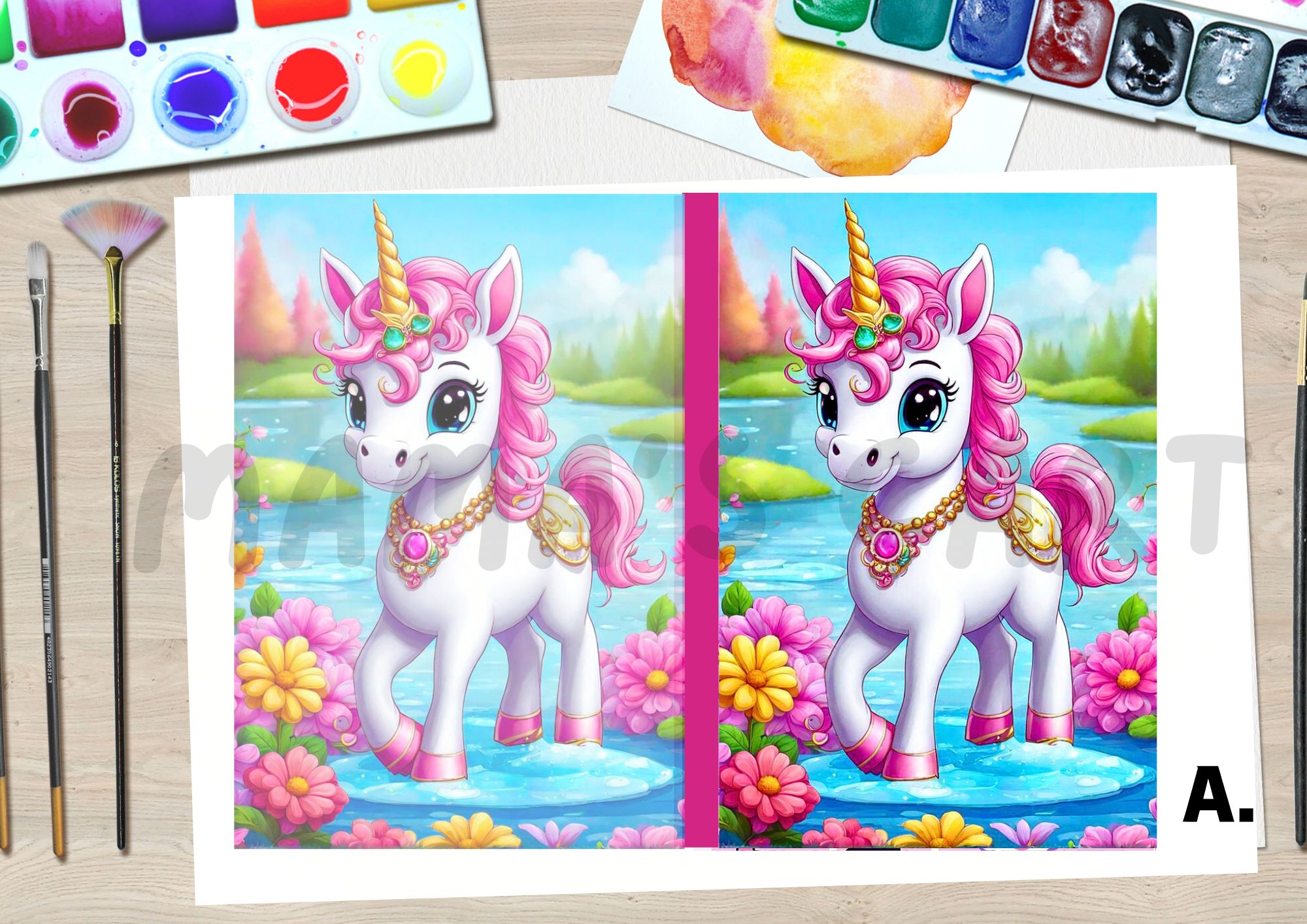 Unicorn Coloring Book for Kids with FREE Resealable Pouch Gift Ready ...