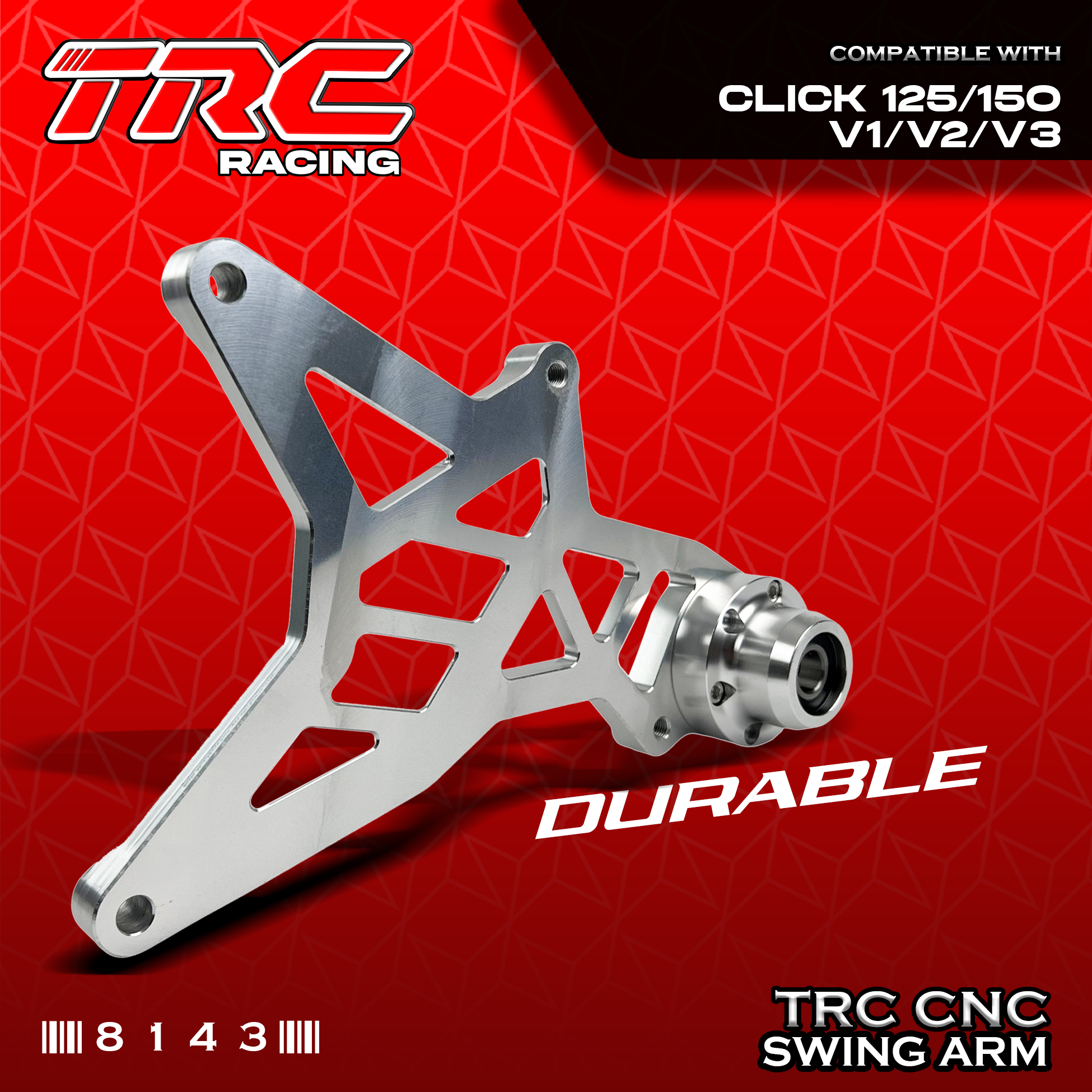 TRC Racing CNC Swing Arm for Click 125/150 v2/v3 8143 | Shopee Philippines