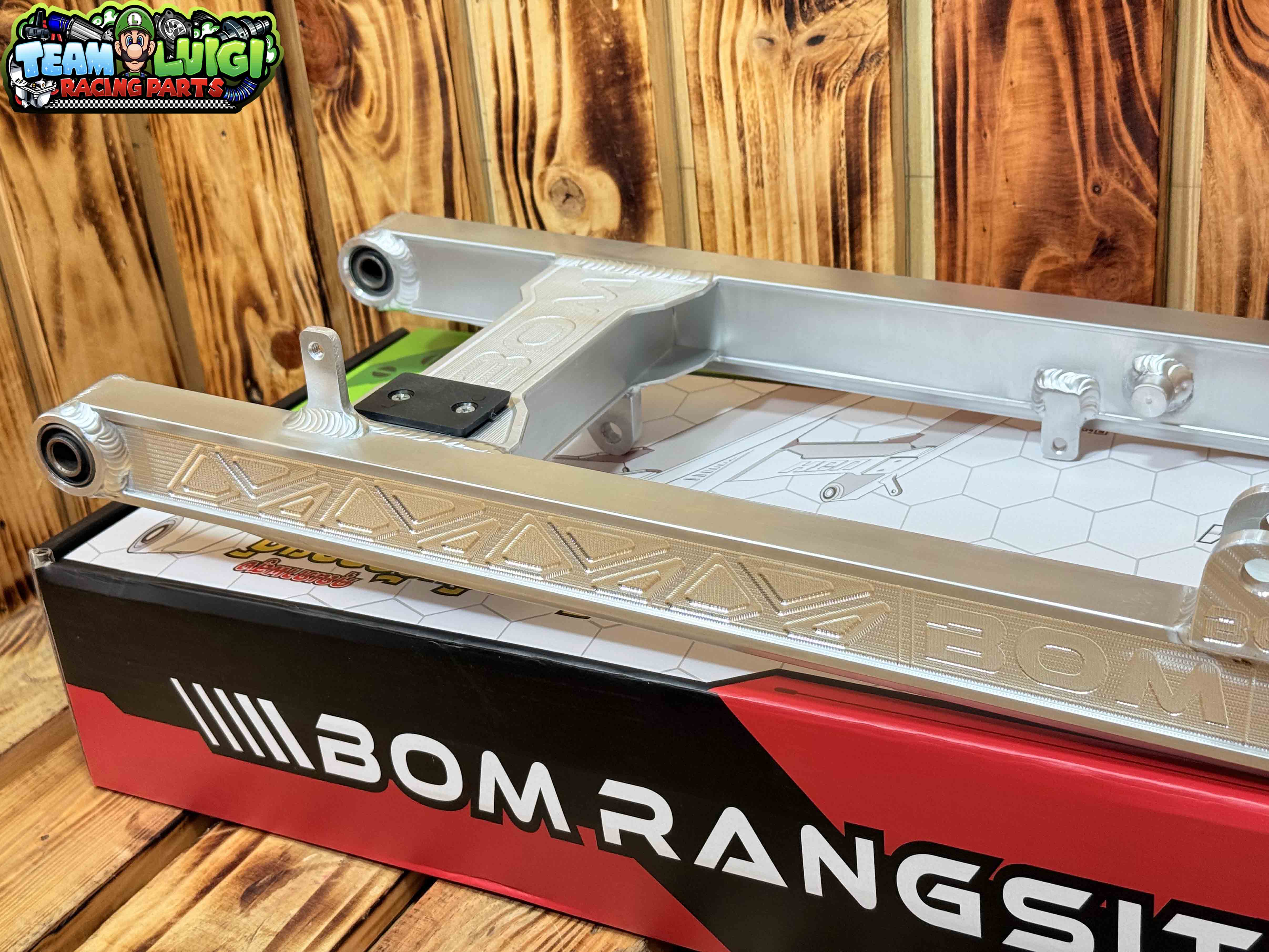 BOM RANGSIT HONDA WAVE,XRM,PANTRA CNC ALLOY SWING ARM SNAKE SKIN ...