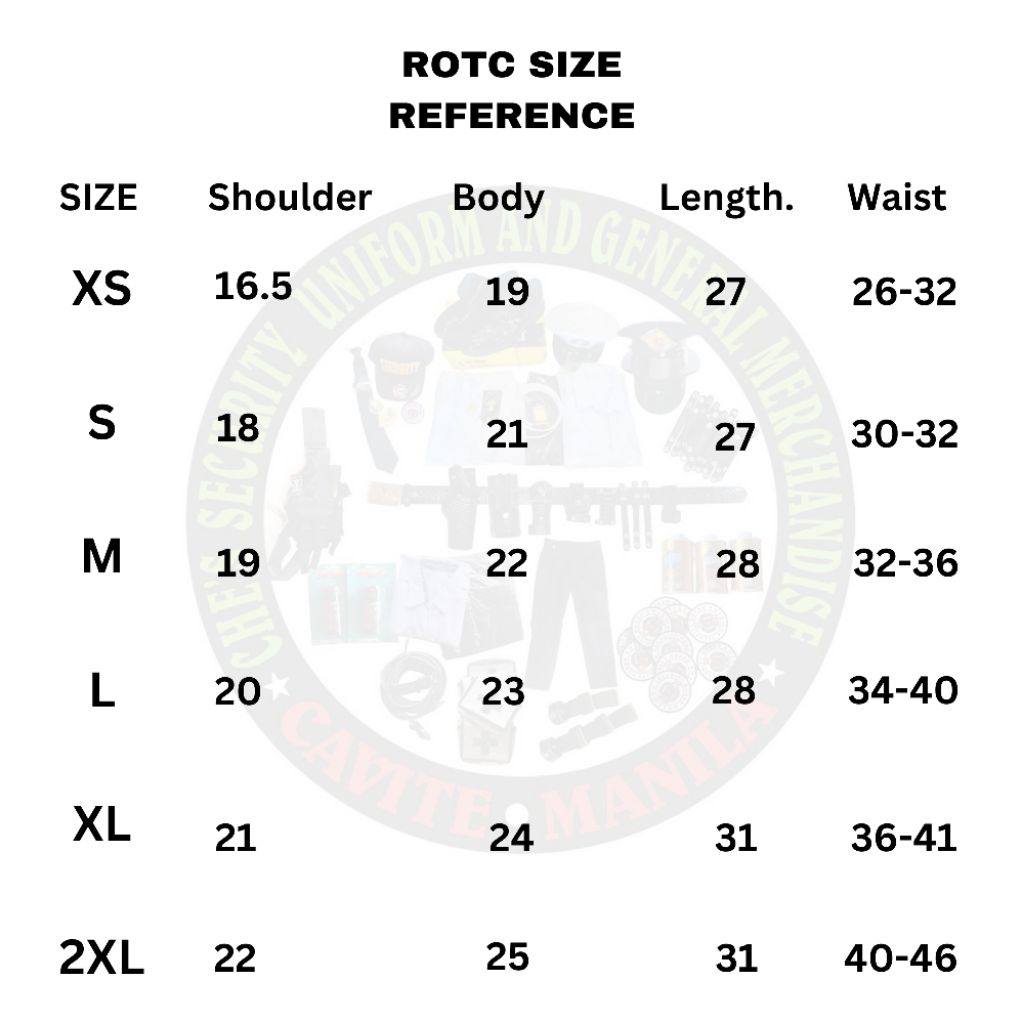ROTC uniform with accessories and patches (name included) | Shopee ...