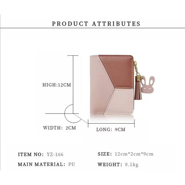 HYM SHOP#9001 Women's Wallet Made of Leather Purses Card Holder ...