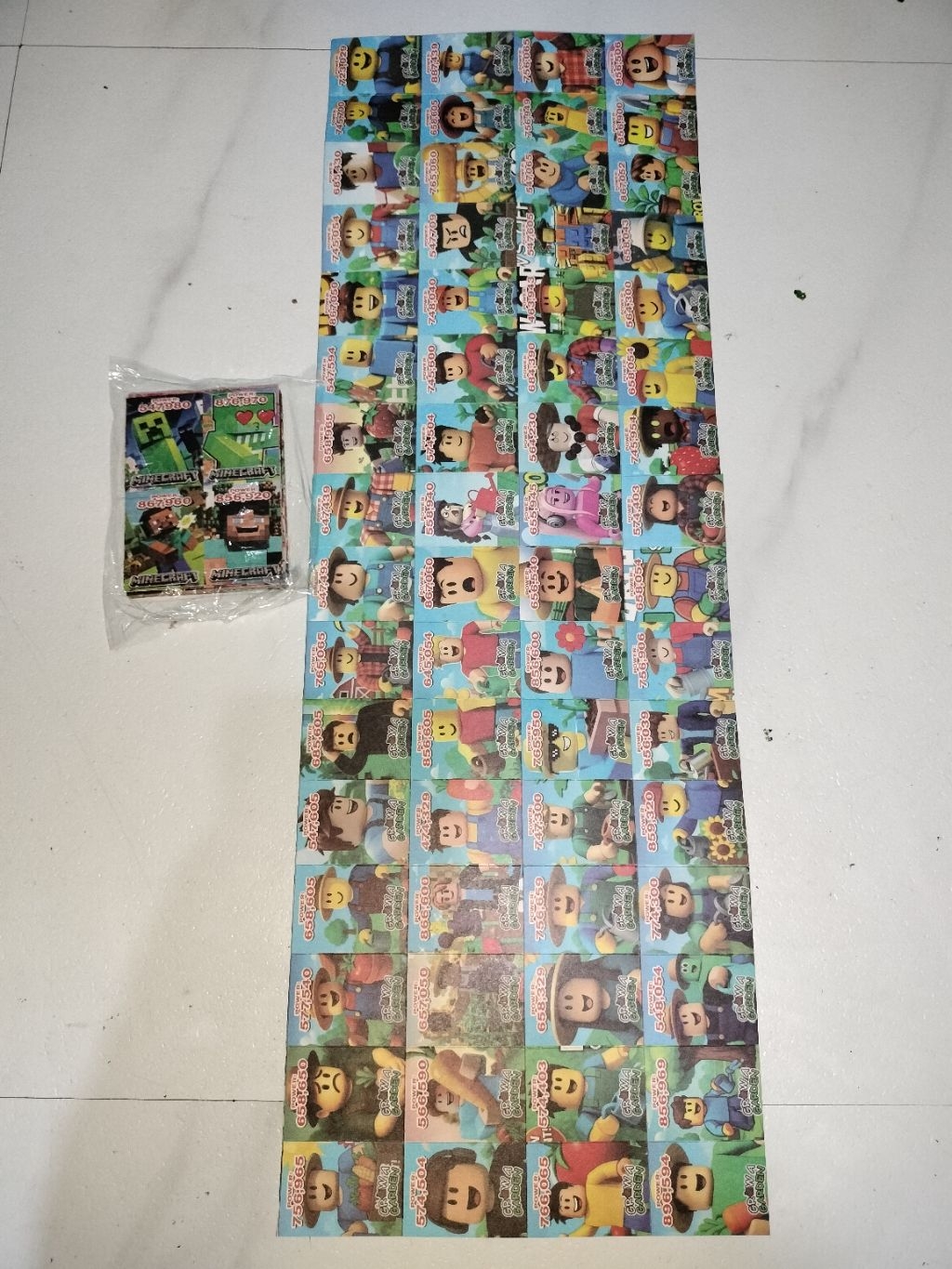 teks card per bundle special mix of character anime , Super hero , new ...