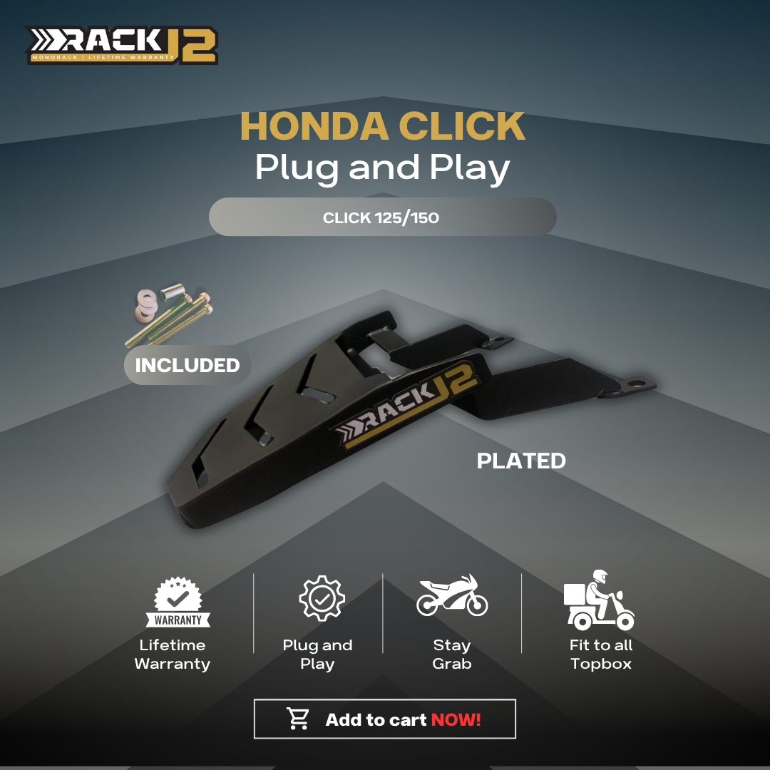 New Honda Click V1/V2/V3/V4 125/150/160/Vario RackJ2 Monorack Bracket ...