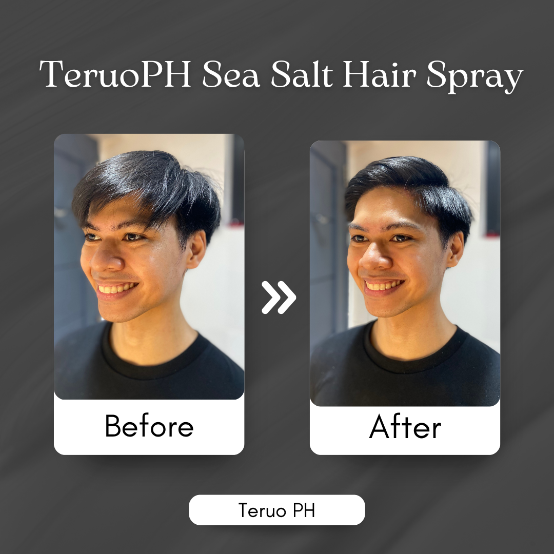 Teruo Sea Salt Hair Spray + Fibergel Premium Pomade Matte Finish Strong ...