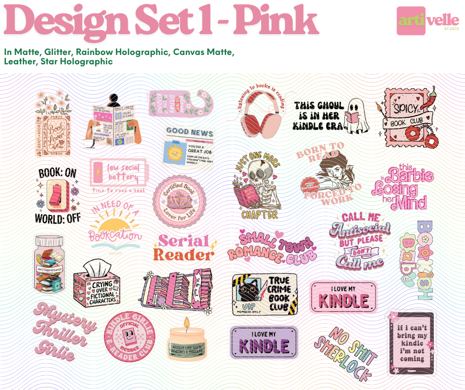 Kindle Kobo Ereader Stickers (23-30 pcs per pack depending on size ...