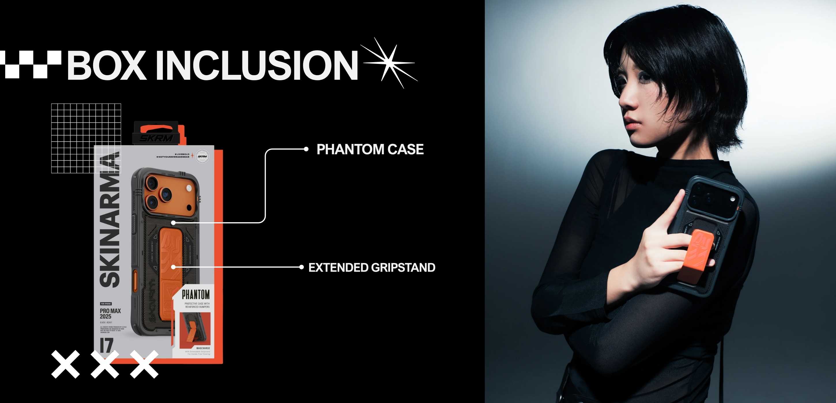 Skinarma iPhone 17 Series Case (2025) Phantom (Mag-Charge Case + Grip ...