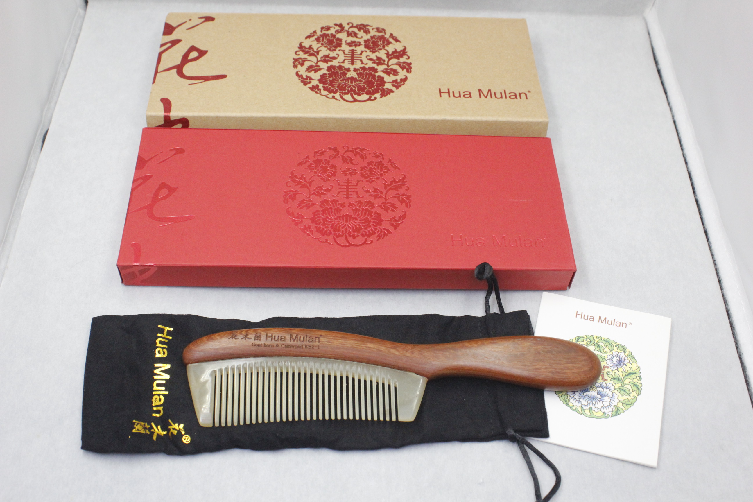 Hua Mulan KB2-1 (NEW) Goat Horn and Camwood Comb | Shopee Philippines