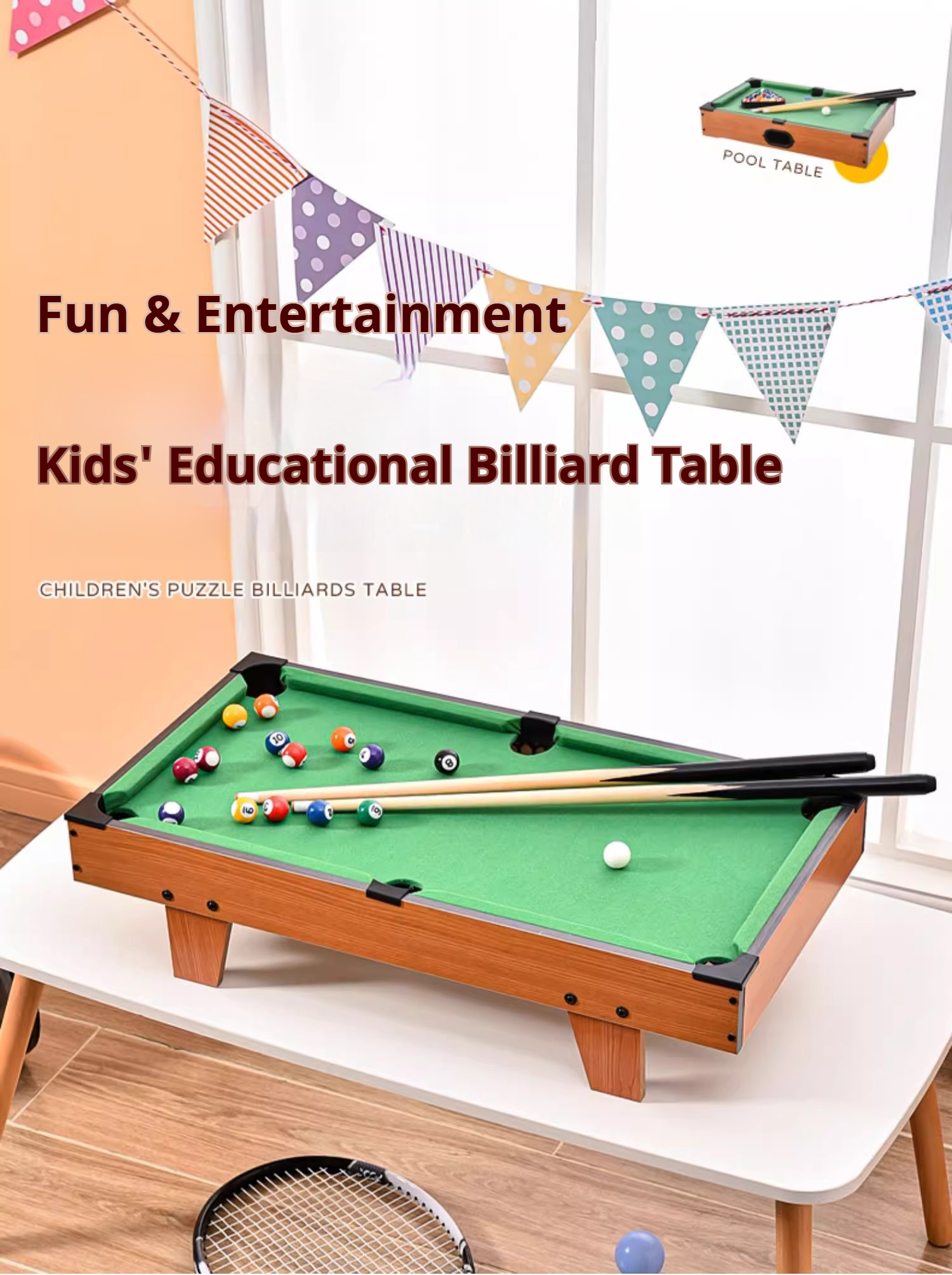 Billiard Table Set For Kids Mini kid Pool Table Billiards Game For Kids ...