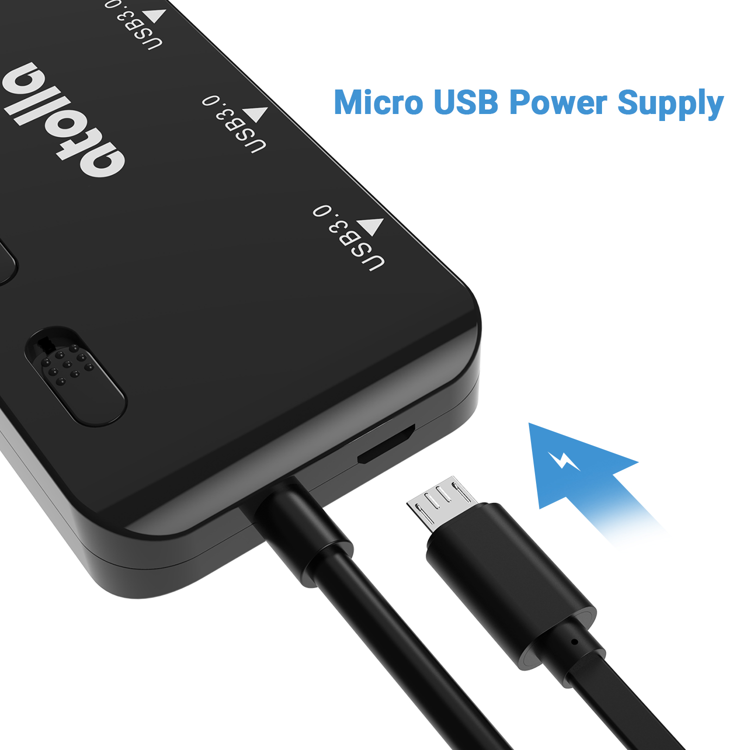 Individual Switches Hub USB Port Extension USB 3.0 Hub Splitter with 4 ...