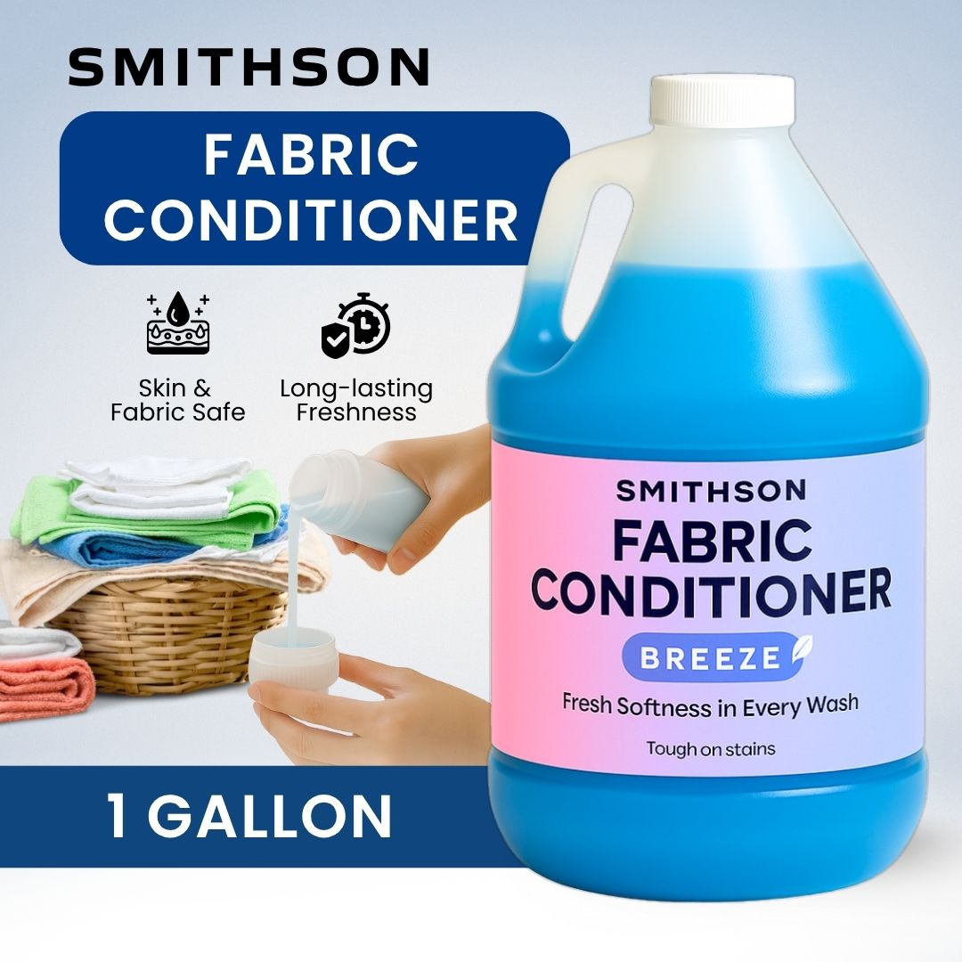 Smithson Fabcon Fabric Conditioner 1 Gallon Long-Lasting Breeze Scent ...