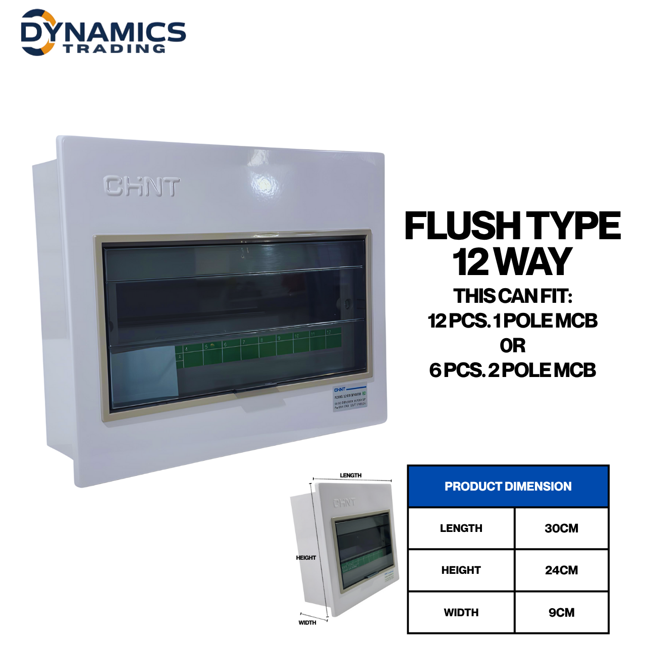 CHINT Metal Electrical Distribution Box Surface Type, Flush Type | IP40 ...