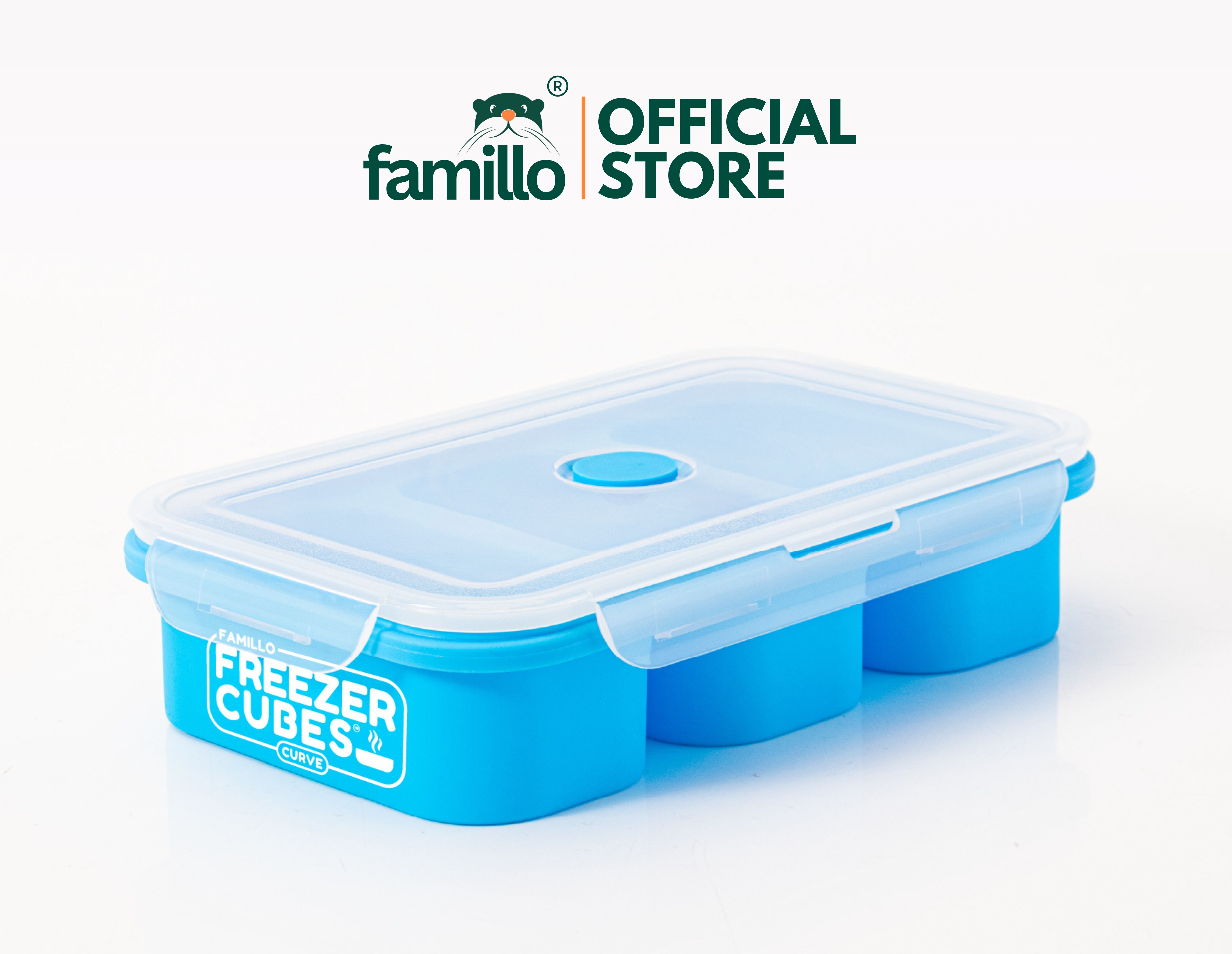 Freezer Cubes ™ Curve | 3 Molds (1-Cup) Silicone Freezer Tray as a Meal ...