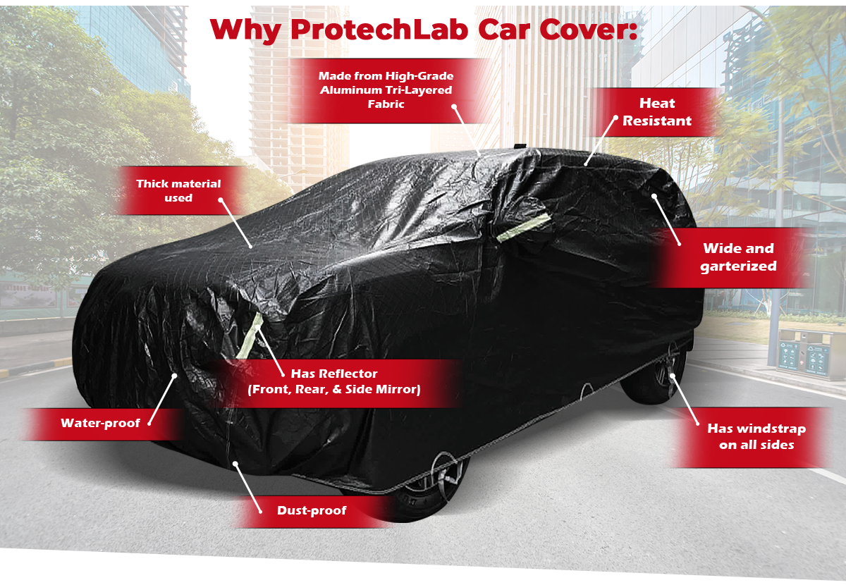 Toyota Innova / Zenix Protech Lab - Premium 3-Layered All Weather BLACK ...