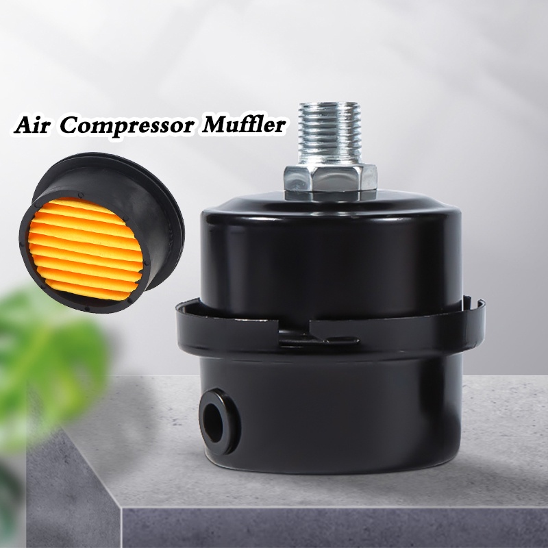 Air Compressor Parts Metal Air Compressor Intake Filter Noise Muffler ...