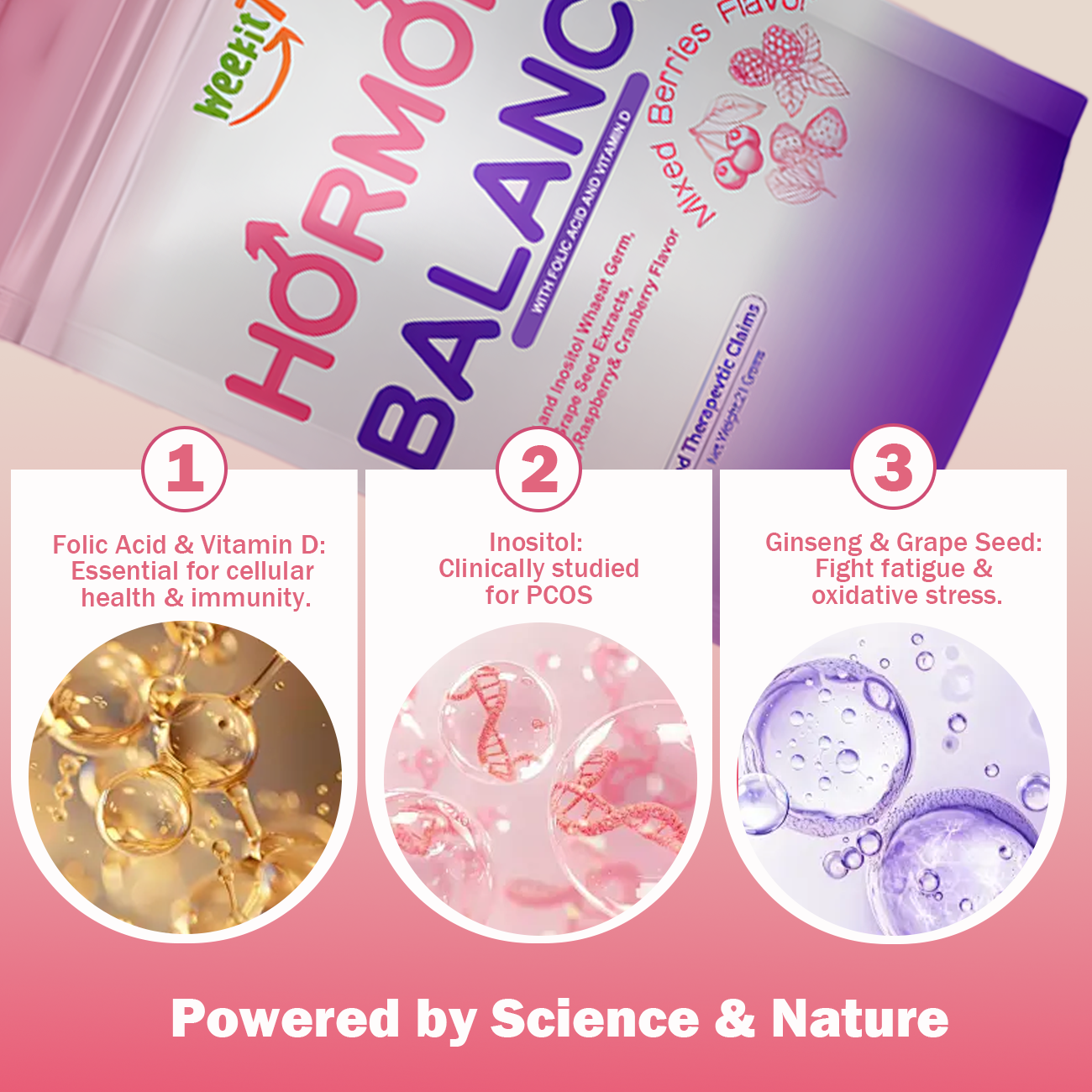 WeeKit7 hormone Balance Supplement –Organic Berry Blend for PMS ...