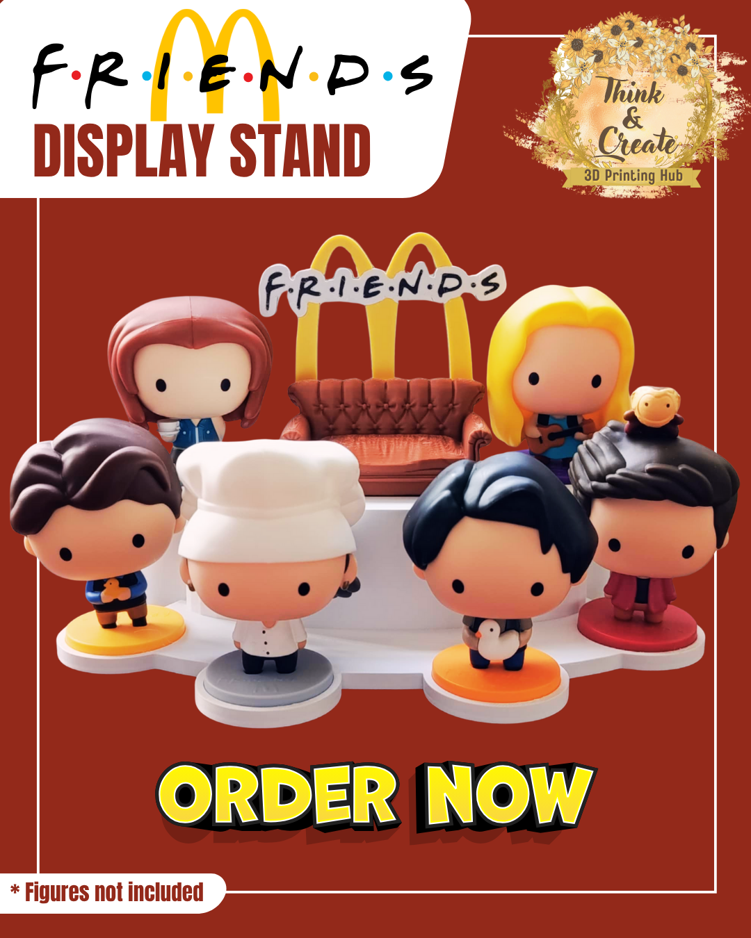FRIENDS TV Series Display Stand / Collectible Action Figures Display ...