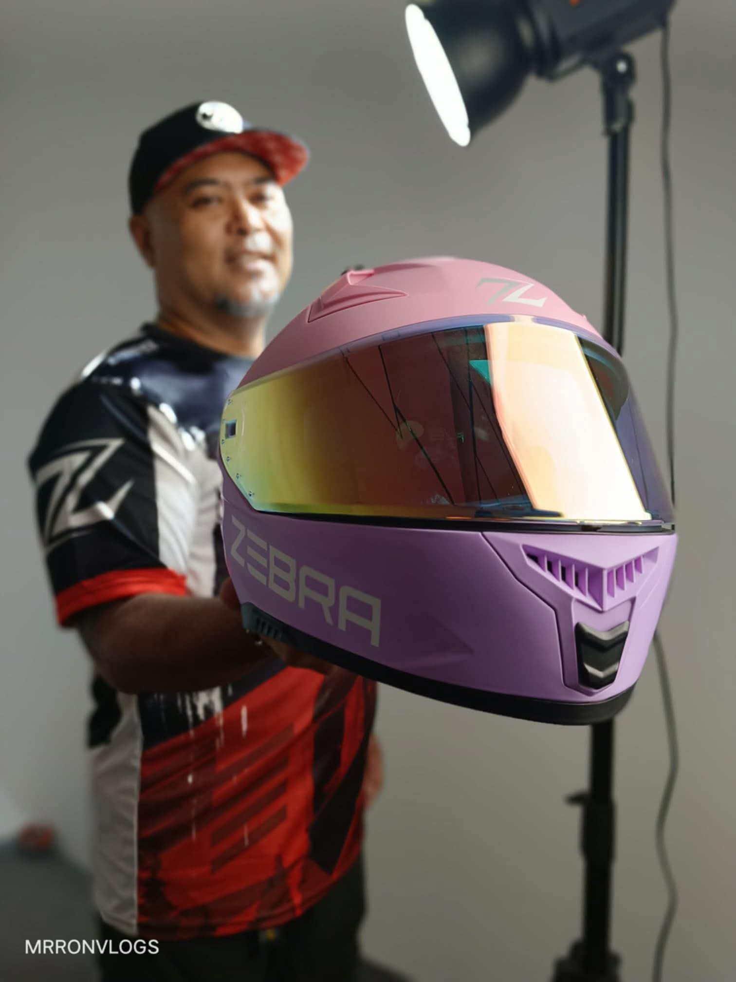Zebra PARADIGM Two Tone Dual Visor Helmet Full Face For Motorcycle With ...