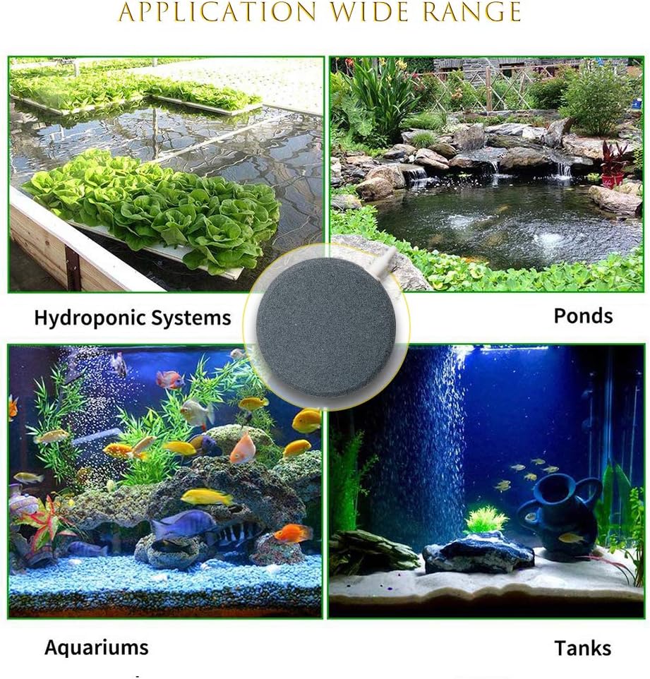 Fish Tank Oxygen Plate Sand Head Aquarium Bubble Stone Oxygen Pump Nano ...