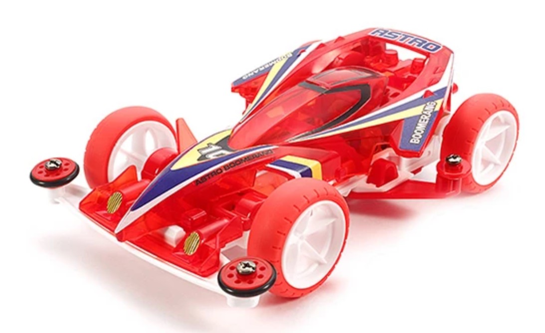 TAMIYA ASTRO BOOMERANG CLEAR RED SPECIAL 95274 SUPER MINI 4WD SERIES ...