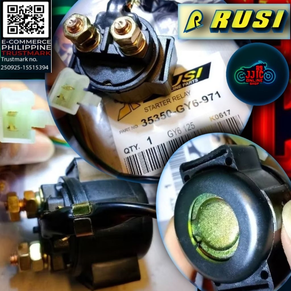 STARTER RELAY GY6 125, Universal Rusi | 35850-GY6-971 | Shopee Philippines