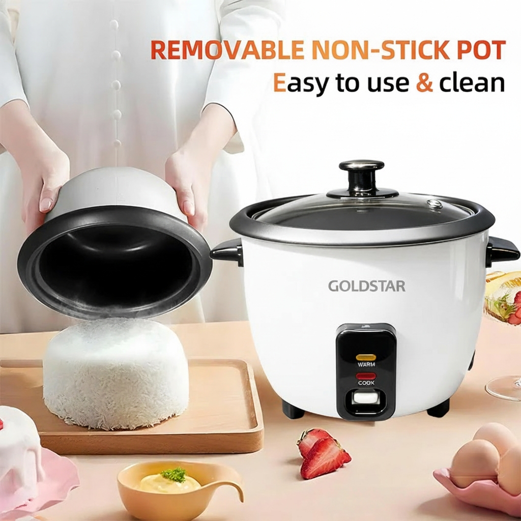 GoldStar 0.6L/1L Rice Cooker Small Multifunction Mini Rice Cooker ...