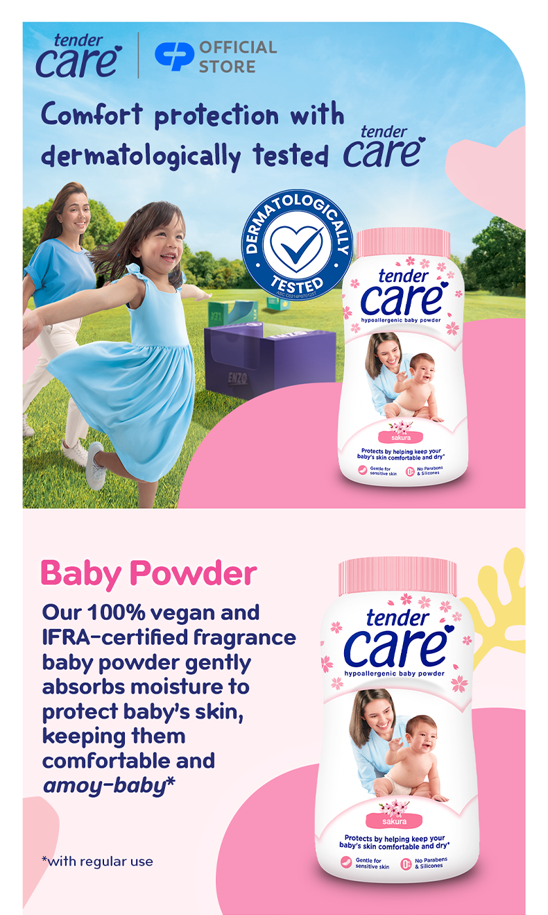 [BUY 2, FREE 1] Tender Care Pink Soft Baby Powder - Hypoallergenic ...