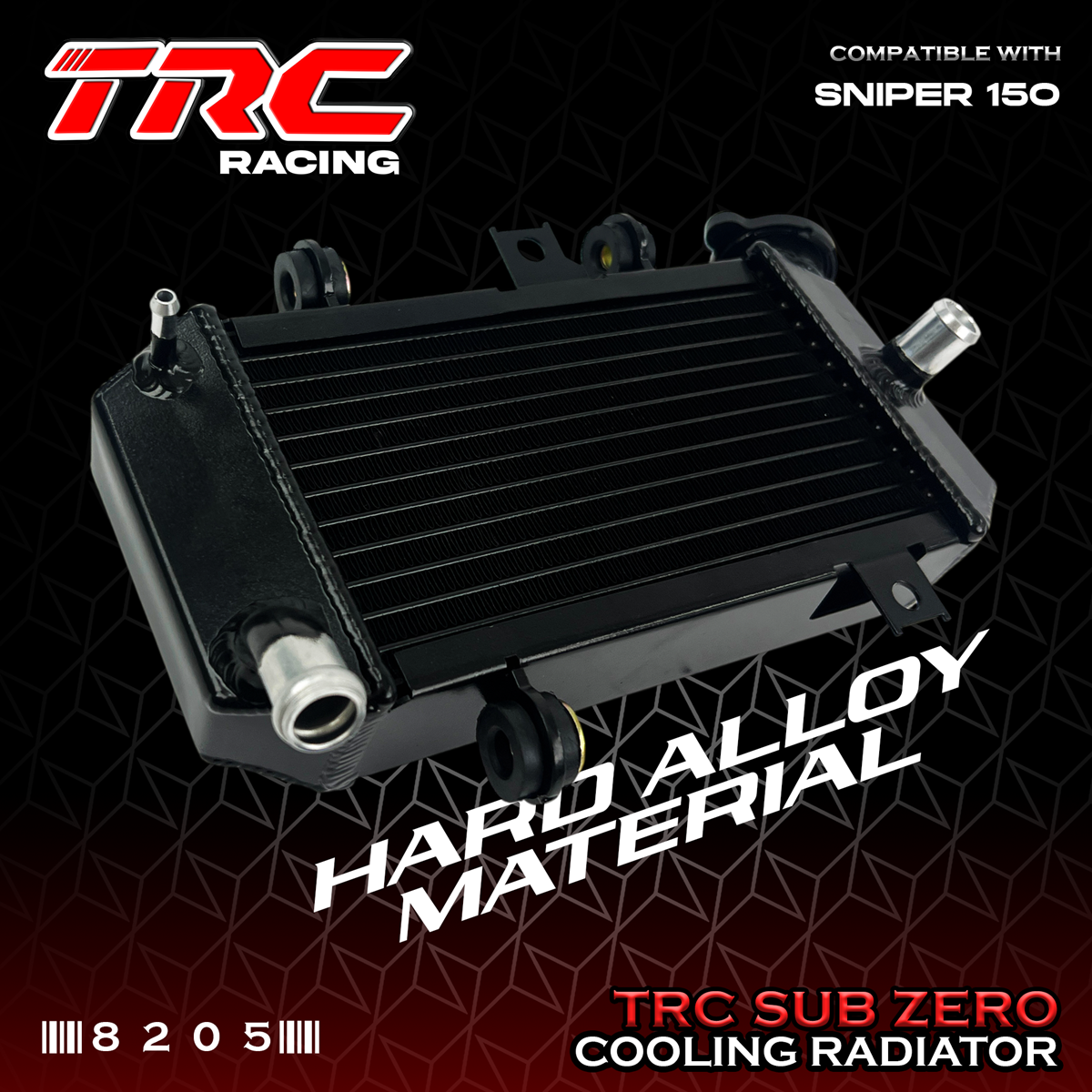 TRC SUB ZERO COOLING RADIATOR for SNIPER 150 8205 | Shopee Philippines