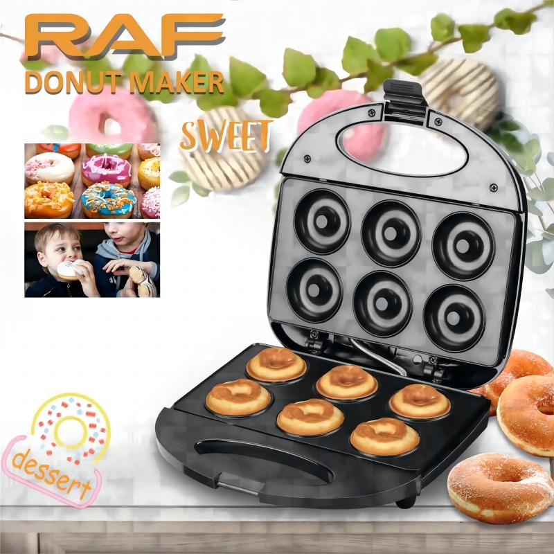 6 Holes Donut Maker Mini Donut Machine Sandwich Maker Breakfast Maker ...