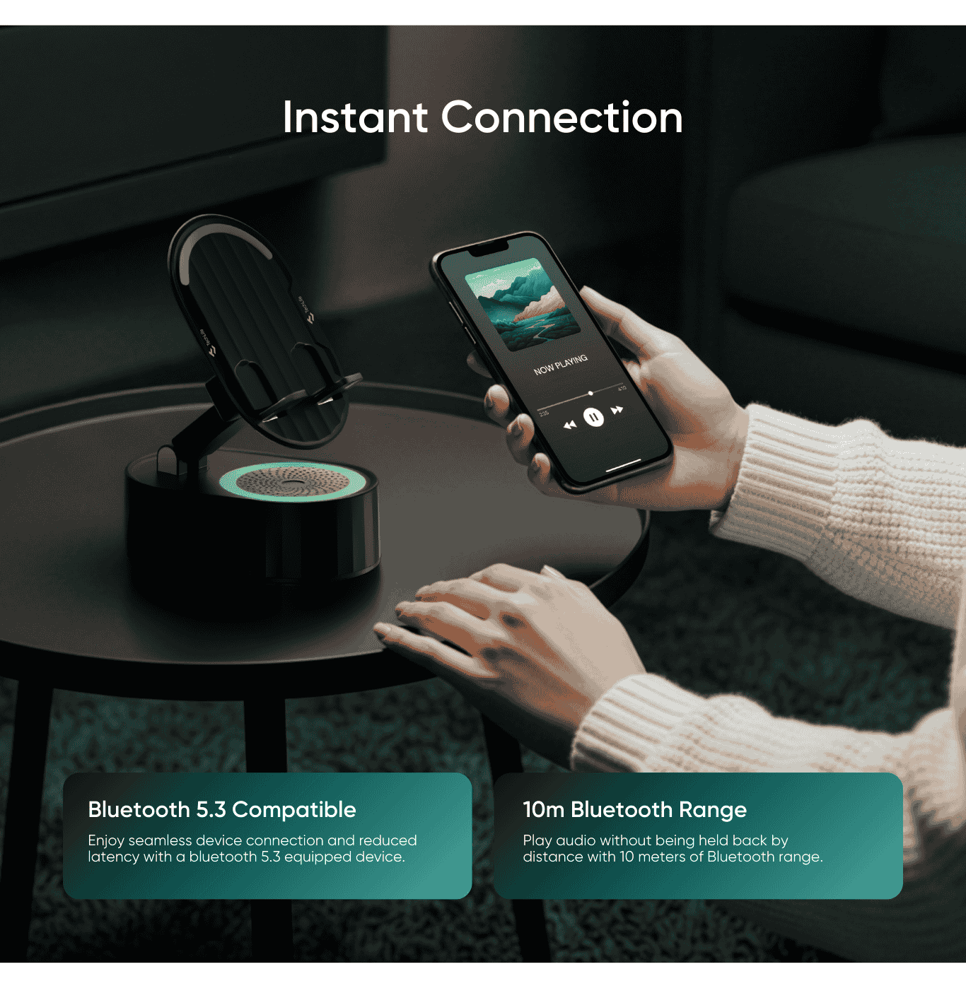TechLife Bluetooth Sensor Speaker | Built-in Powerbank | 5W Audio ...