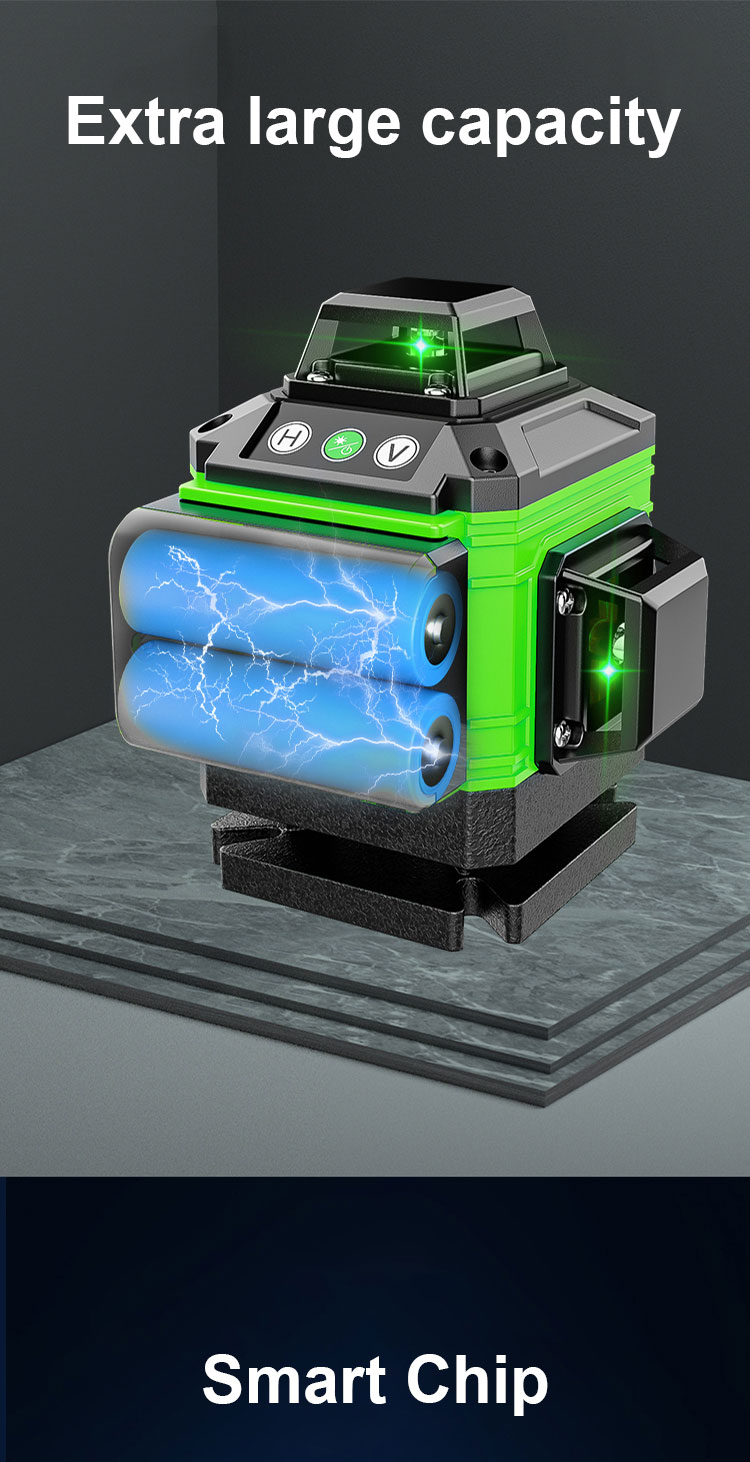 【10 year warranty】LaserLevel 16Lines Green Light Digital Level Auto ...
