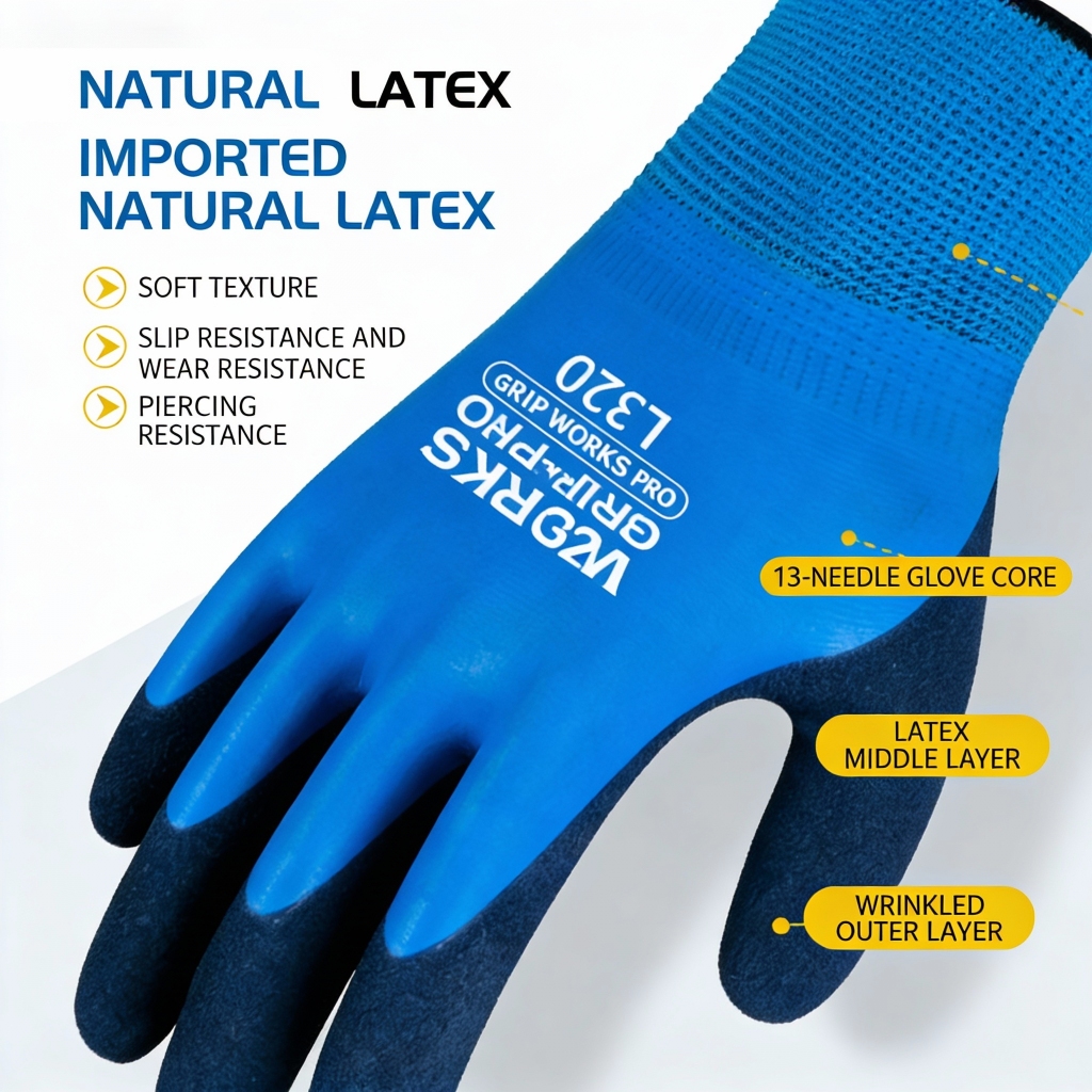 Anti Cut Stab Proof Waterproof Rubber Gloves Fish Kill Slaughter ...