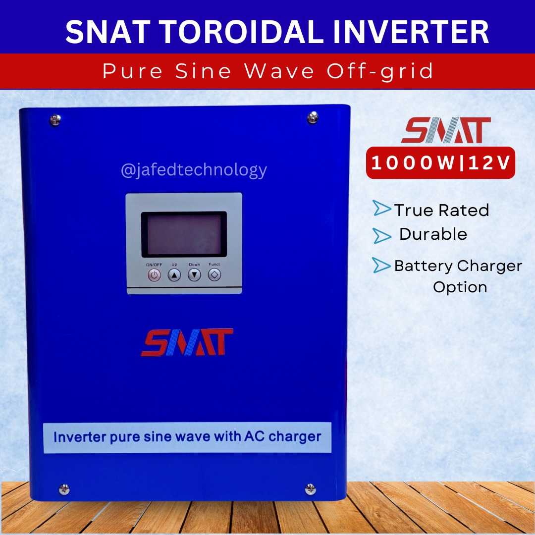 JAFED 1KW SNAT Toroidal Offgrid Pure Sine Wave Solar Inverter 12V / 24V ...