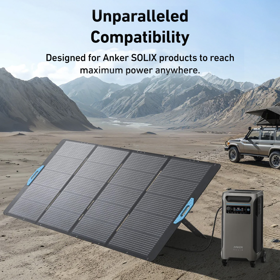 Anker SOLIX PS400 400W Solar Panel | Foldable Portable Charger for ...