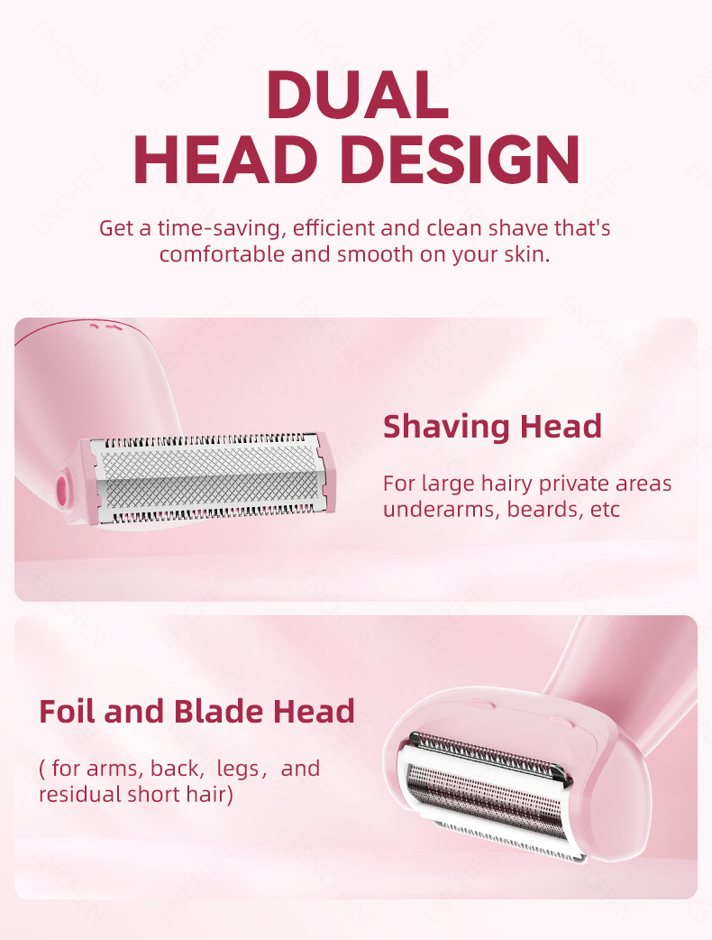 Enchen Electric Body Hair Trimmer Set A2 Plus Painless Lady Bikini ...