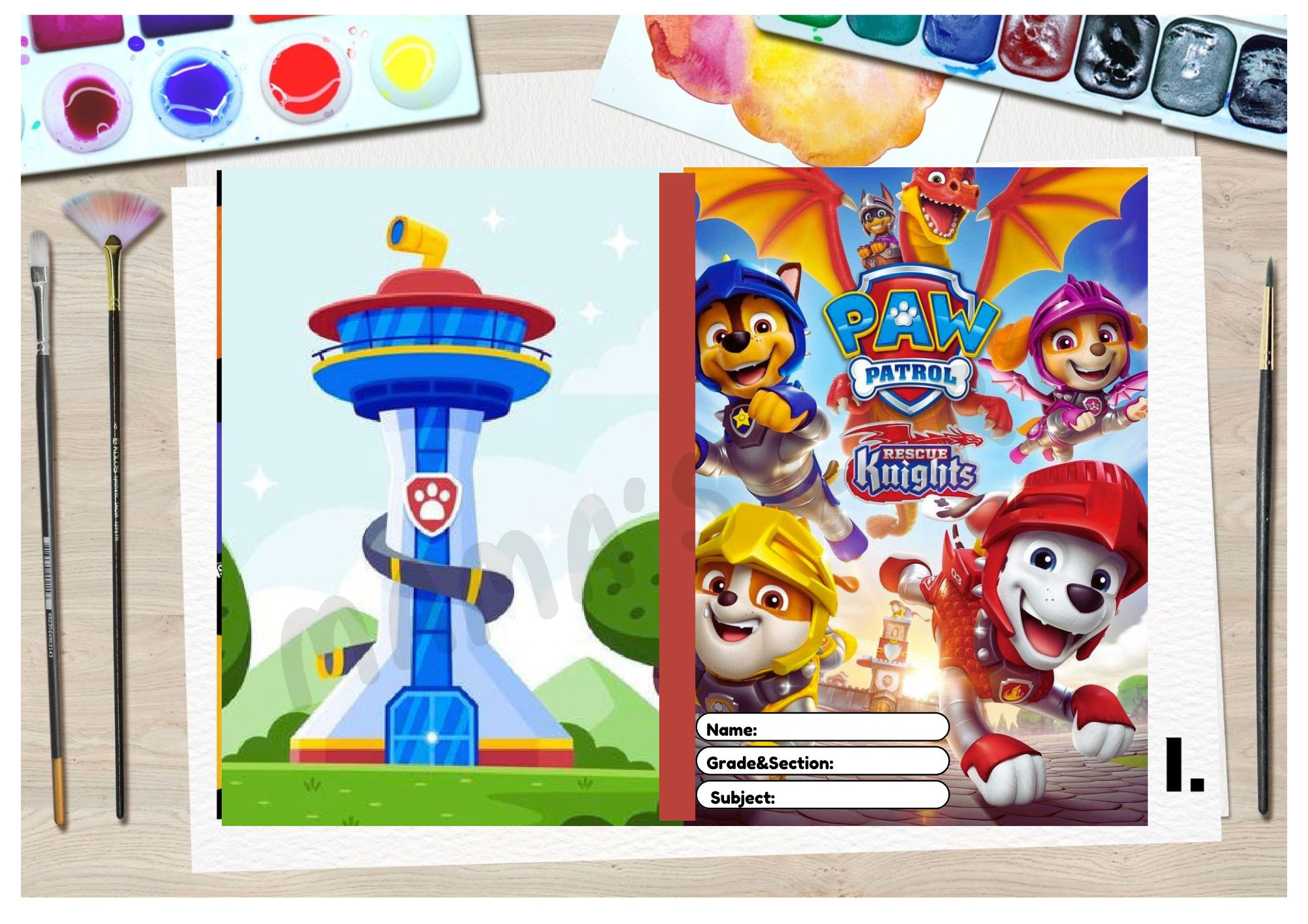 Paw Patrol School Notebook for Kids Boys Girl Students Waterproof ...