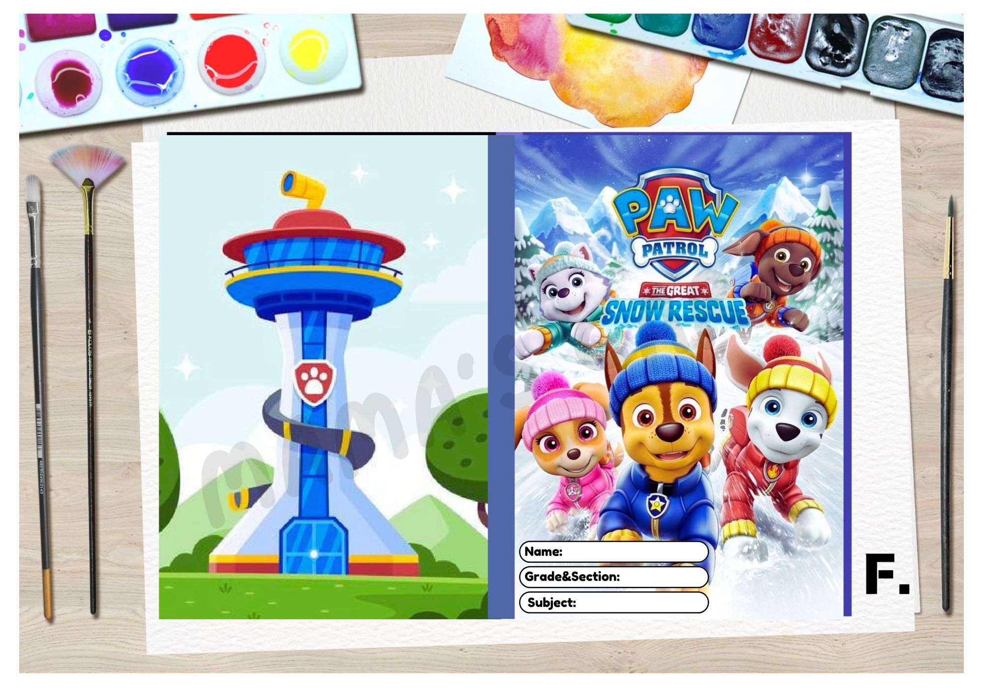 Paw Patrol School Notebook for Kids Boys Girl Students Waterproof ...