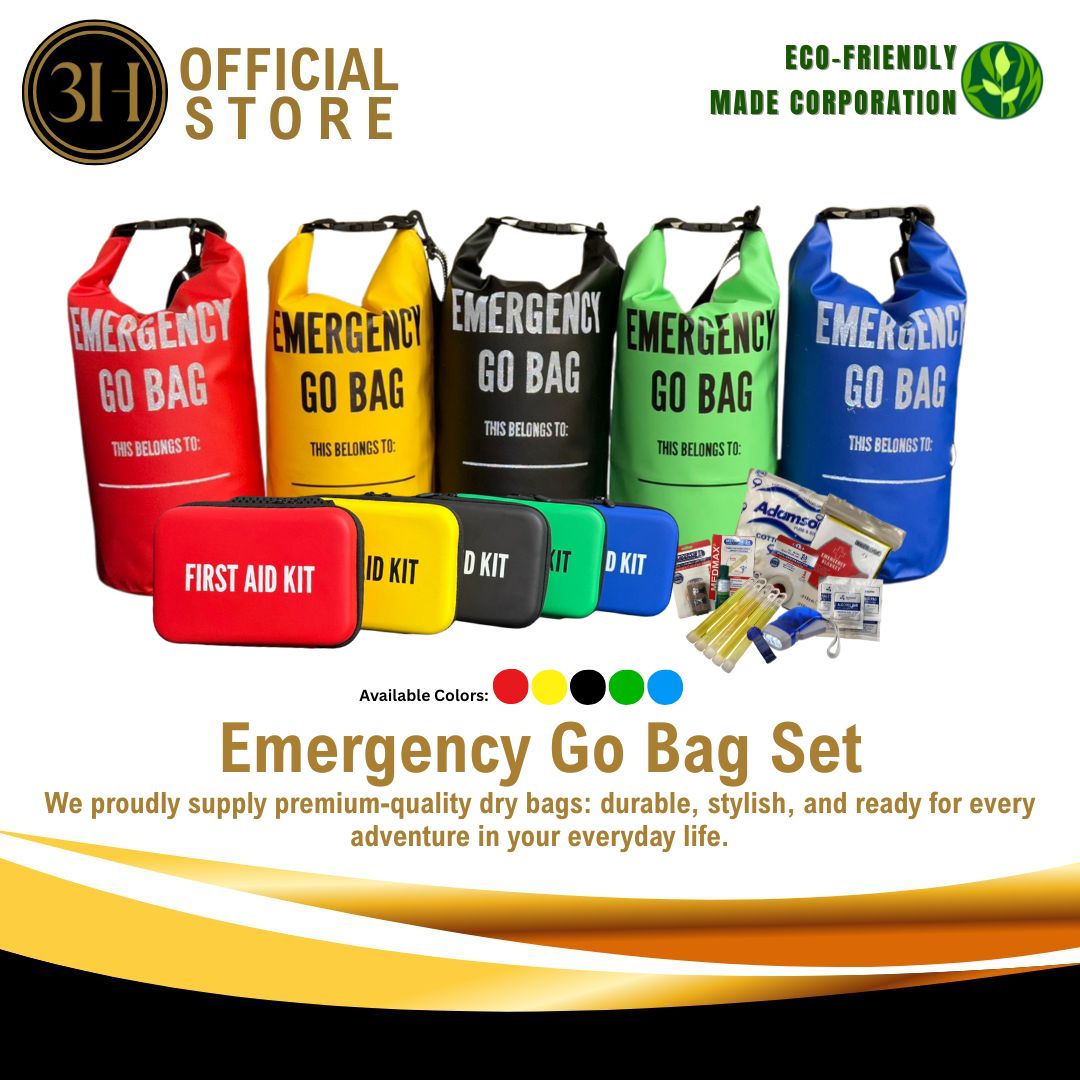 Emergency Go Bag Set - On The Go (Complete with Items inside) | Shopee ...