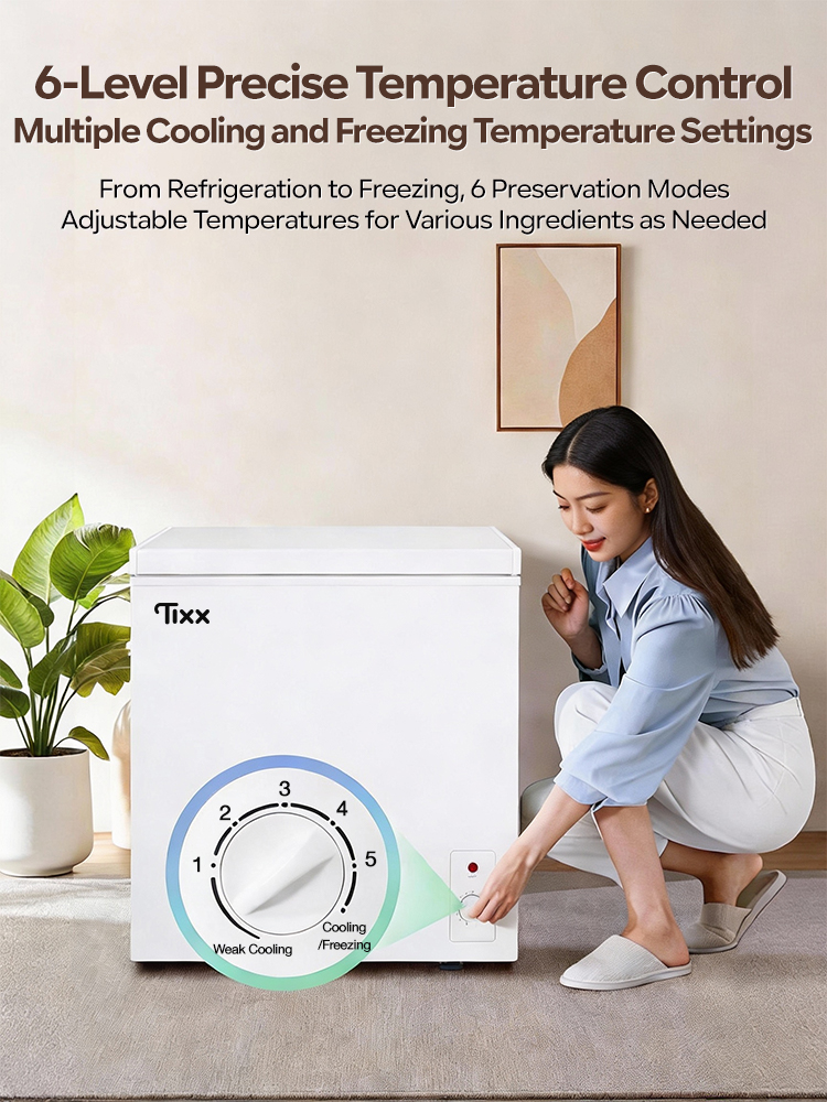 Tixx 5 Cu.Ft Freezer Inverter Household Refrigeration Multifunction ...