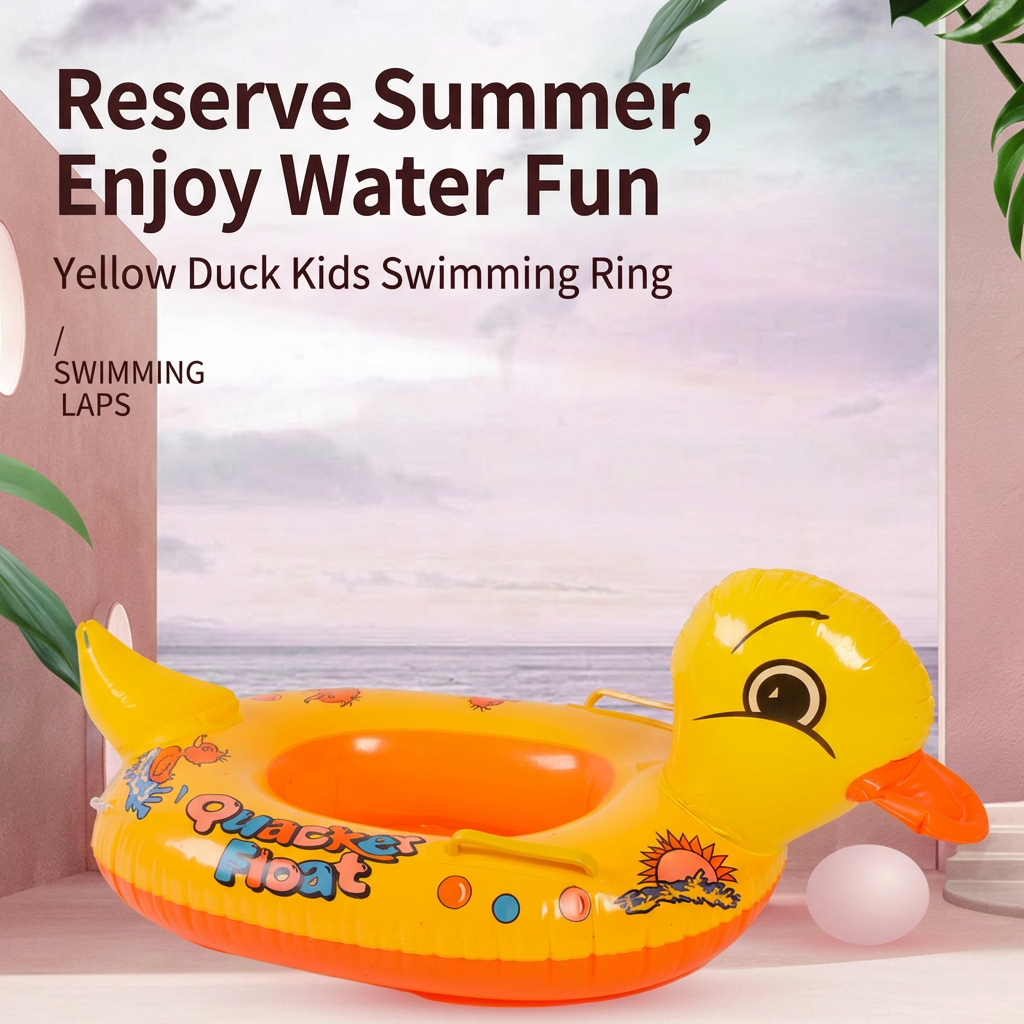 Baby Kids Salbabida Floater Inflatable Swimming Floater Yellow Duck ...