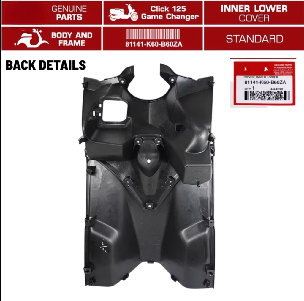 DIBDIB/ COVER INNER LOWER FOR CLICK125i V2 HONDA GENUINE PARTS | Shopee ...